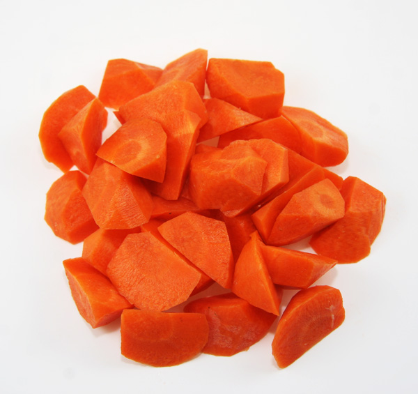 Frozen carrot cut