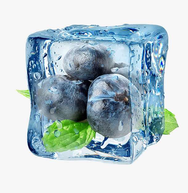 Frozen blueberry