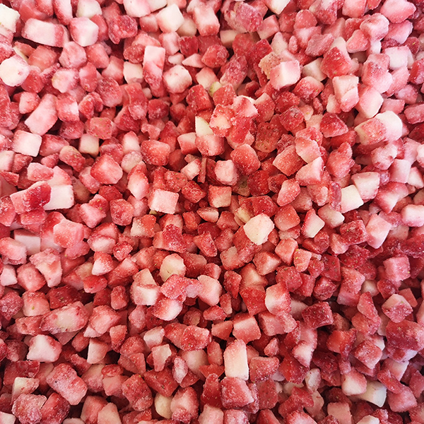 Frozen strawberry diced